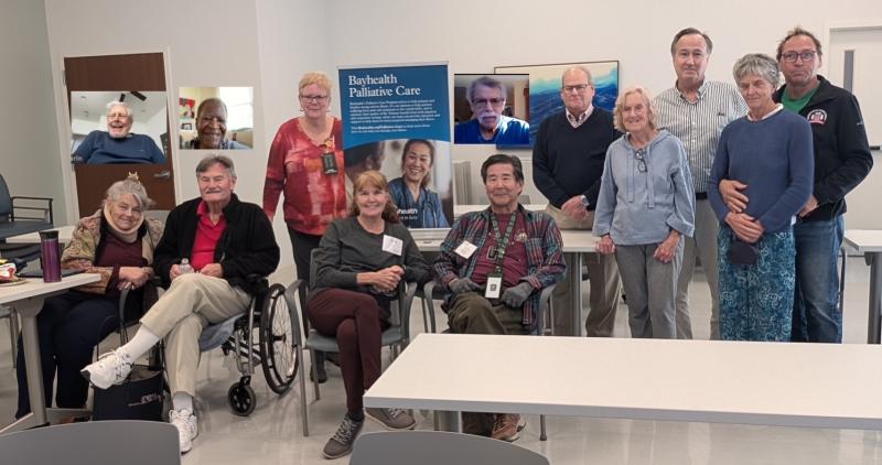 Delaware Multiple Myeloma Support Group meeting attendees shown are in back Dennis Berlin and Linda Leggett via Zoom; speaker Loretta Higgins; speaker George Leckenby via Zoom; Jon Detrow, Jim Magee and Bob Hughes. In front are Maryrose Buso, Mike Buso, Sue Iwahashi, Rocky Iwahashi, Linda Gogates and Margaret Colvin. SUBMITTED PHOTO